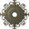 Ekena Millwork Orleans Ceiling Medallion (Canopies up to 8 1/4"), 38 3/8"OD x 6 5/8"ID x 2 7/8"P, Spartan Stone CM38OLSSF - alternate 1